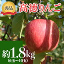 【ふるさと納税】【令和7年産先行予約】 JA りんご 高徳 約1.8kg (6～10玉 秀以上) 《令和7年11月上旬～中旬発送》 『JA山形おきたま』 林檎 リンゴ 果物 フルーツ 山形県 南陽市 [1409]