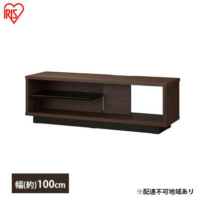 ふるさと納税 大河原町 テレビ台 ローボード 幅100 OTS-100SR ウォールナット/ブラック[53752432]