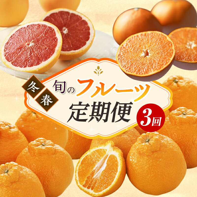 【ふるさと納税】【2027年2月上旬より発送】浜松市の柑橘定期便 3回（2月～4月）せとか・不知火・グレープフルーツ　お届け：2027年2月上旬～2027年4月下旬まで