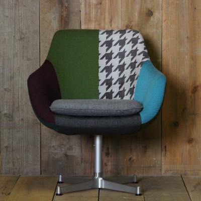 ふるさと納税 富田林市 Cosmic Chair (コスミックチェア) シルバーX脚 モザイククレイジーパターン【SWOF】 |  | 03