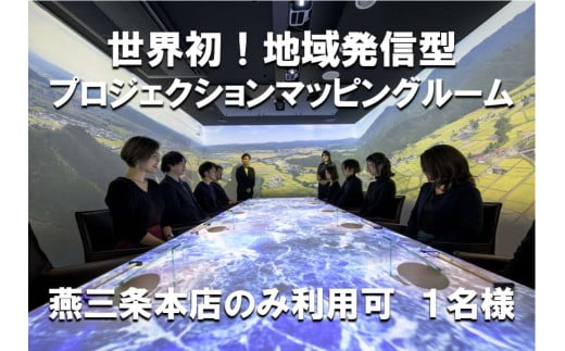 Tsubamesanjo Bit プロジェクションマッピングルーム特別コース (1名様) FC110004