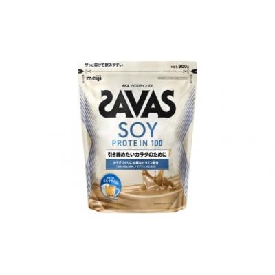 ふるさと納税 倉敷市 明治 ザバス ソイプロテイン ミルクティー風味 900g×1袋 SAVAS プロテイン