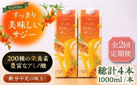 【全2回定期便】すっきり美味しいサジー 2本 [VAX035] サジージュース