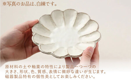 【美濃焼】リンカ 15.5プレート ペアセット 黒練×空練【カネコ小兵製陶所】【TOKI MINOYAKI返礼品】食器 ケーキ皿 副菜皿 取り皿 ランチ ディナー ティータイム ギフト プレゼント シ