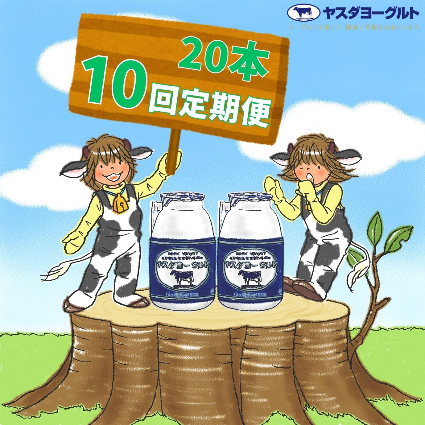 【ふるさと納税】≪10回定期便 ≫ ヤスダヨーグルト 150g×20本 飲むヨーグルト ヨーグルト こだわり生乳 濃厚
