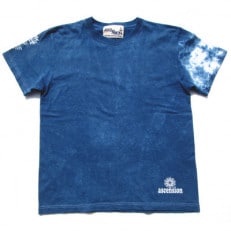 黒部の名水染め  藍染めタイダイTシャツ1  ASCENSION XLサイズ