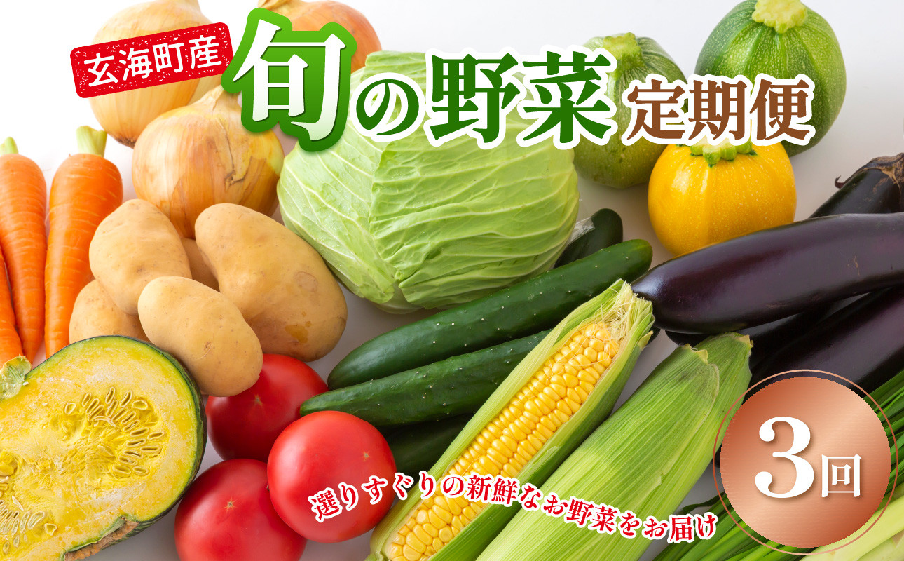 
                  玄海町産　旬の野菜定期便　3か月
                