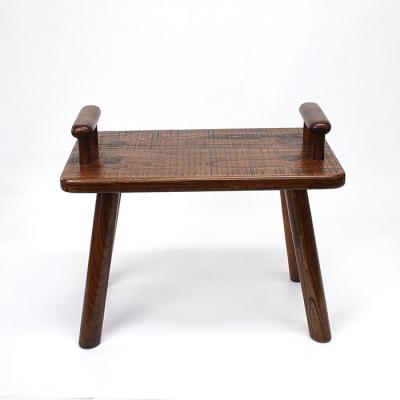 ふるさと納税 出雲市 けやき　手付きスツール　漆塗り【19_4-001】 |  | 02