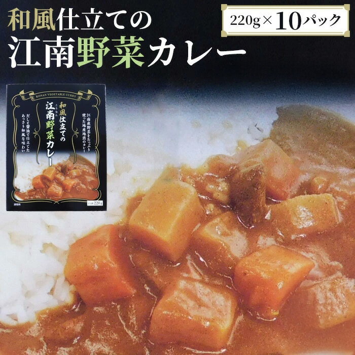 【ふるさと納税】No.044 江南特産品　和風仕立ての「江南野菜カレー」 ／ カレー レトルトカレー 和風ベース 大根 人参 送料無料 愛知県