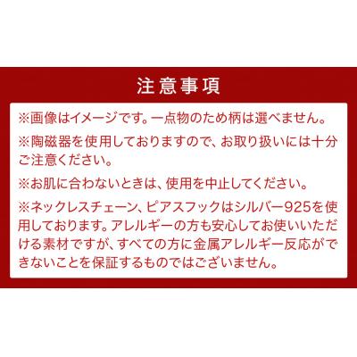 ふるさと納税 石巻市 陶磁器 ネックレス ピアス マッチングセット アクセサリー オリジナル ハンドメイド 手作り 一点物 |  | 03