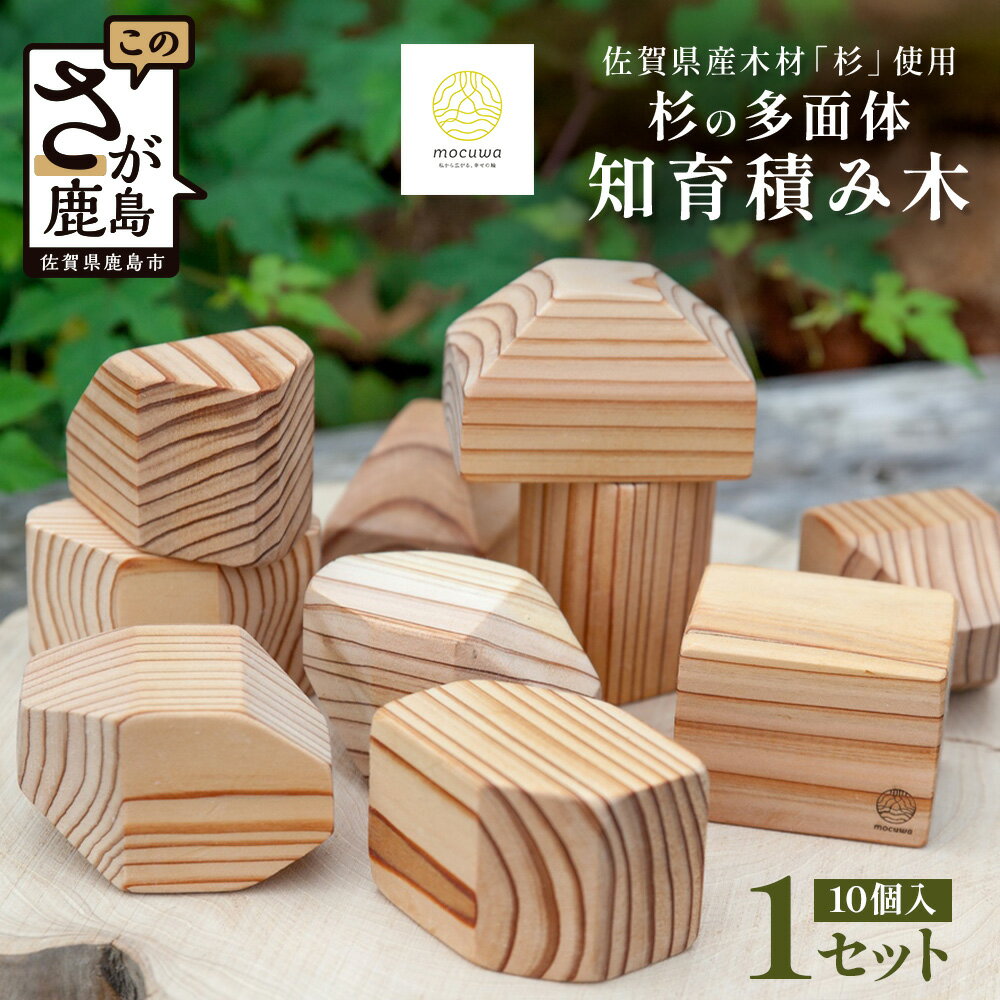 【ふるさと納税】知育積み木 | 五感で楽しむー杉の多面体知育積み木｜佐賀県産 杉材使用 ｜木製 おしゃれ インテリア ｜ナチュラルな木のぬくもり｜ おもちゃ 赤ちゃん 幼児 お祝い プレゼント 佐賀県 鹿島市 B-878