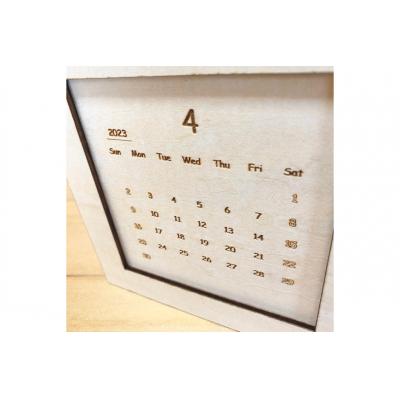 ふるさと納税 宝達志水町 ウッドカレンダー 木製ケース付き [MDF 石川県 宝達志水町 38600183] |  | 03