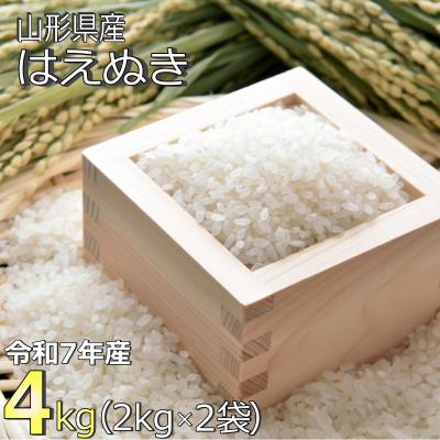 ふるさと納税 長井市 【令和7年産】山形県産「はえぬき」4kg_A184(R7)