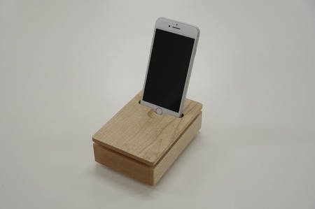 iPhone用無電源スピーカーSOLO（メイプル）