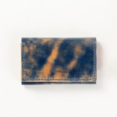 ふるさと納税 雲南市 総手縫いで仕立てた　コードバン名刺入れ(ブルーマーブル) |  | 03