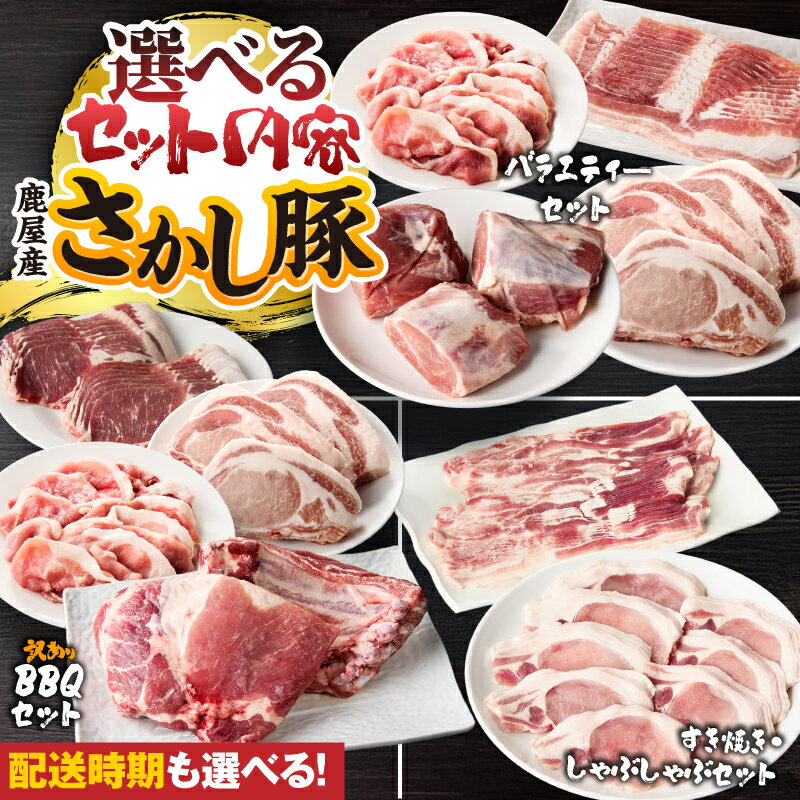 【ふるさと納税】＜配送時期が選べる＞鹿屋産 さかし豚 セット 選べる 全3種 肉 豚肉 ロース バラ スライス ヒレ スペアリブ すき焼き しゃぶしゃぶ 鍋 とんかつ 小分け 真空パック 国産 鹿児島県産 冷凍 東別府養豚 鹿児島 鹿屋市 おすすめ ランキング プレゼント ギフト