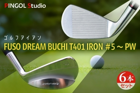 【 PINGOL Studio 】ゴルフ アイアン「BUCHI T401 IRON ＃5～PW」（6本セット）