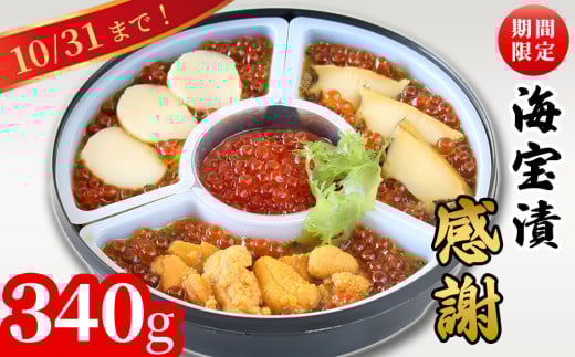 fc-25-010 【期間限定】 海宝漬 感謝 340g 中村家 ＜出荷時期：令和7年2月頃～11月上旬頃＞