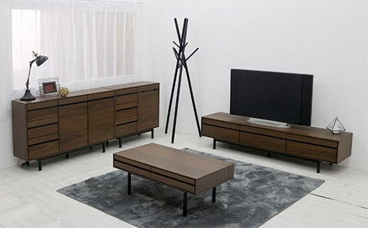【開梱・設置】ロゼッタ 180cm テレビボード（ウォールナット）　AX063