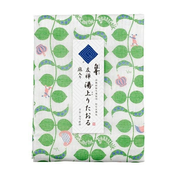 
            白雪ふきん 白雪友禅湯上りたおる 【柄選択可】ジャックと豆の木 ガーベラ いちご レモン  湯上り バスタオル 蚊帳布巾 株式会社白雪 奈良県 奈良市 なら
          