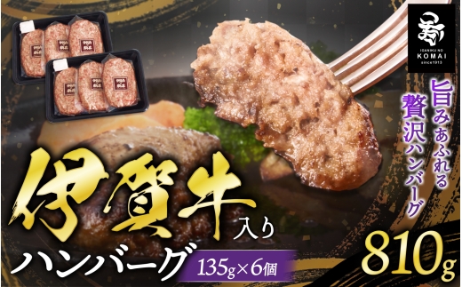 伊賀牛入りハンバーグ 135g×6個