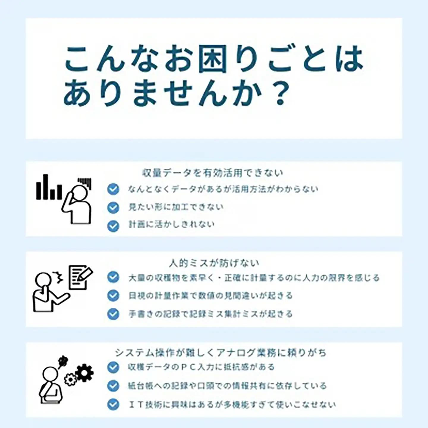 計量業務支援アプリ「ハカドリ」 | 農業
