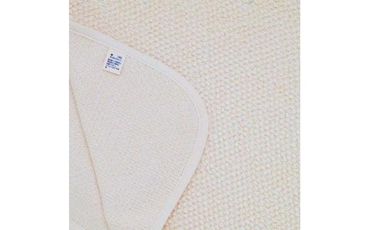 リリヤーン アフガン おくるみ ベビー 赤ちゃん ひざ掛け オーガニックコットン 綿 リリヤーン糸 生成 キナリ