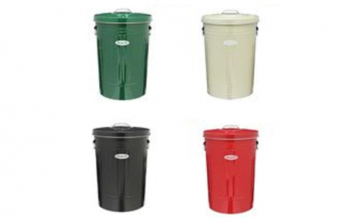 [№5258-7203]0178＜オバケツ＞バケツ職人が作るダストボックス・42L／純国産 インテリア【アイボリー】