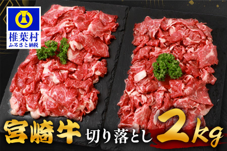 宮崎牛 切り落とし 2kg 宮崎牛 和牛 黒毛和牛 牛肉 精肉 切り落とし肉 TK-96
