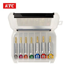 KTC インパクトドライバ用ソケットビットセット 難攻不落(7コ組) [TBZP637]【1571123】