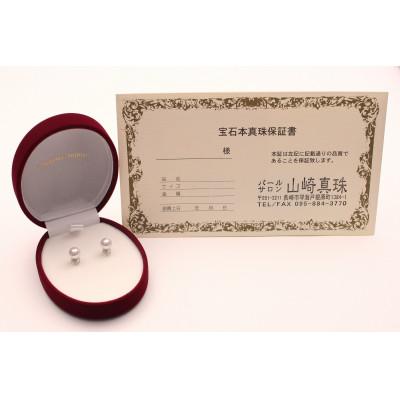 ふるさと納税 長崎市 アコヤ真珠ピアス8.0-8.5mm【K14WG】 |  | 02