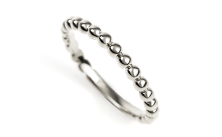 PT900　ボールデザインリング　Ｒ3999-P　プラチナ【サイズ：6号～18号（0.5号刻み対応可）】