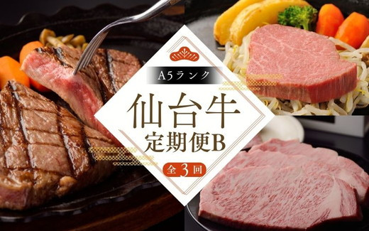 
                  【全3回 定期便 】 A5 仙台牛 定期便 B 《 サーロインステーキ 200g×2 ・ ヒレステーキ 150g×2 ・ ヒレ 150g×2＆ サーロイン 200g×2 》 ｜ 牛肉 ブランド牛 国産牛 和牛 黒毛和牛 霜降り 赤身 焼肉 BBQ鉄板焼き 人気 すてーきはうす伊勢屋 【iseya016】
                