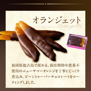 ボンボンショコラ10ヶ入とオランジェットのセット_ボンボンショコラ 10ヶ入 オランジェット セット チョコレート 厳選 素材 10種類 能古島産 ニューサマーオレンジ ガナッシュ いちご ワイン ラ