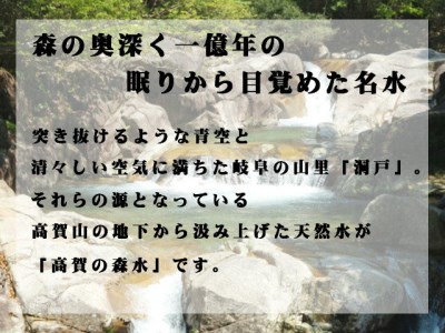 S10-22 高賀の森水 5年保存水（2000ml 6本×2ケース） モンドセレクション最高金賞受賞！ 