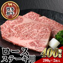 【ふるさと納税】博多和牛 ロースステーキ用(2枚・計400g) 牛肉 黒毛和牛 国産 ステーキ ＜離島配送不可＞【ksg0453】【JA全農ミートフーズ】