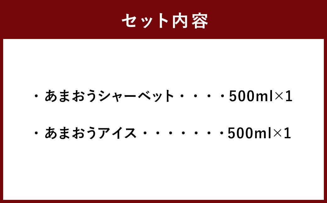 プレミアムあまおうジェラート 2種セット