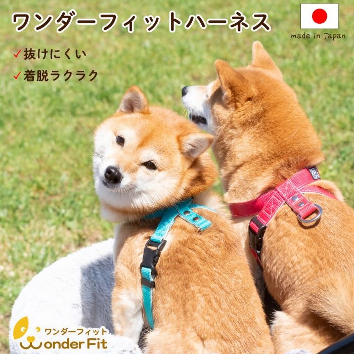 ハーネス 抜けにくい 嫌がらない 簡単装着 着脱らくらく 調整可能 34−100g ／ 犬用 胴輪 お散歩 安心設計 抜けない 脱げない 外れない ワンタッチ 簡単装着 ペットグッズ ペット用品 おしゃれ 可愛い プレゼント 贈り物 てるべる 埼玉県 No.317