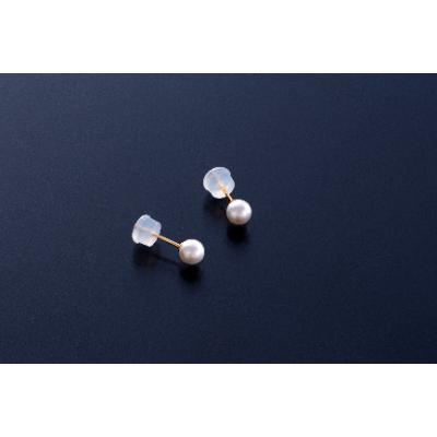 ふるさと納税 鳥羽市 あこや真珠ピアス(約4.0-4.5mm K10製)(12-02)