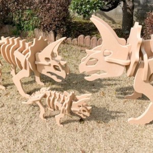 パズル 恐竜 トリケラトプス Mサイズ 立体 パズル
