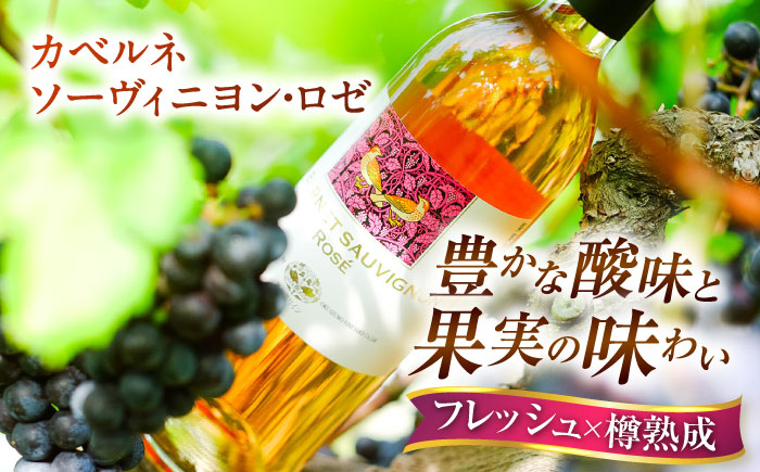 【贈答用】飲み比べセット カベルネロゼ×シャルドネ 750ml×各1本 計2本 ワイン お酒 ぶどう 島根県雲南市/有限会社奥出雲葡萄園 [AICS088]