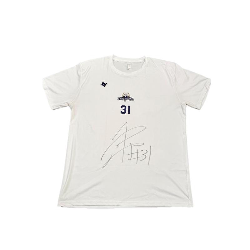 【ふるさと納税】信州ブレイブウォリアーズ　選手着用アイテム_#31 三ツ井利也選手（直筆サイン入りTシャツ）長野市 バスケットボール バスケットボールチーム グッズ