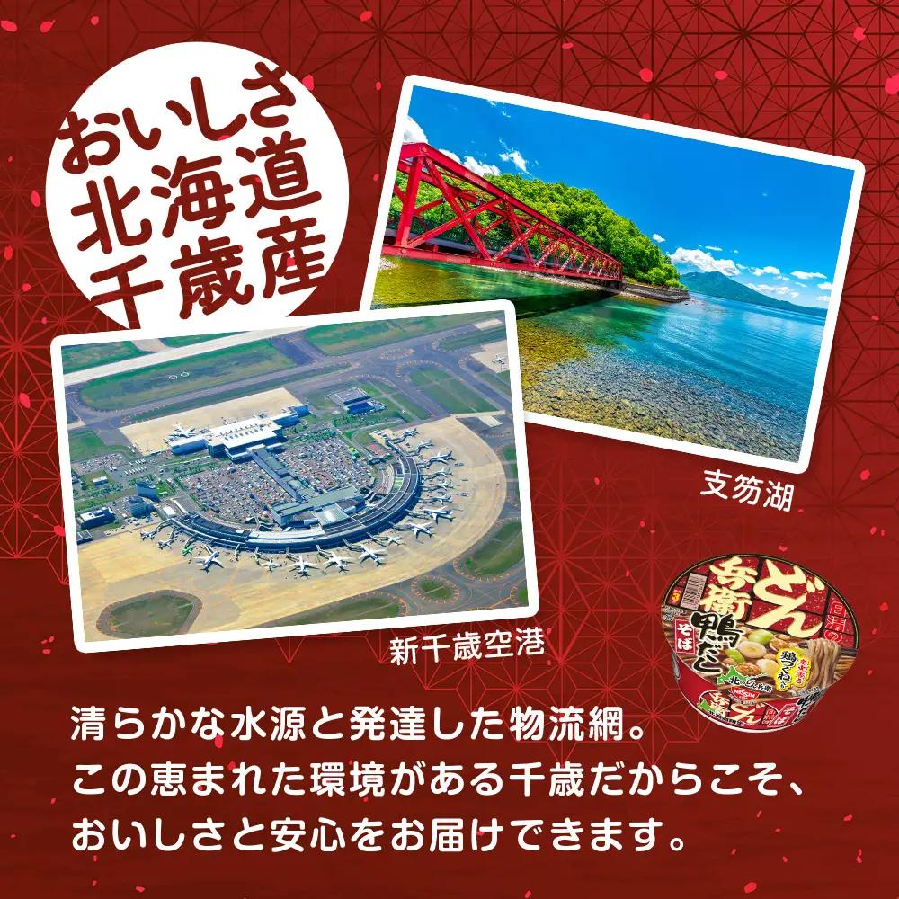 日清 北のどん兵衛 鴨だしそば 北海道仕様24個