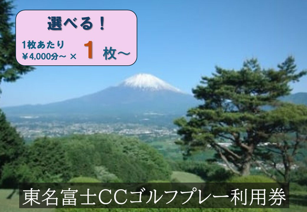 【ふるさと納税】東名富士CC ゴルフプレー利用券 | 4000円分〜 選べる 利用券 チケット 1枚 4000円×1枚〜 2枚 3枚 5枚 10枚 ゴルフ ゴルフ場 丘陵コース ゴルフプレー券 ゴルフ利用券 富士山 富士 景観 チケット 券 東名富士カントリークラブ 静岡県 小山町 送料無料