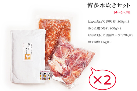 博多水炊き（はかた地どり切り身・つみれ）セット 4～6人前 お取り寄せグルメ お取り寄せ 福岡 お土産 九州 福岡土産 取り寄せ グルメ 福岡県