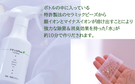 除菌消臭革命！「ナチュルPlus」100mlボトル×2本セット 防災グッズ 防災用品 除菌スプレー 消臭スプレー 