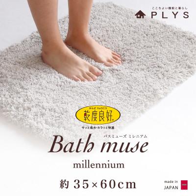ふるさと納税 海南市 乾度良好(R)バスミューズミレニアムバスマット　35×60cm　GY