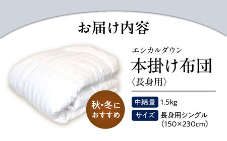 洗える 人工羽毛 掛け布団 長身用シングル [BAAK005]掛け布団