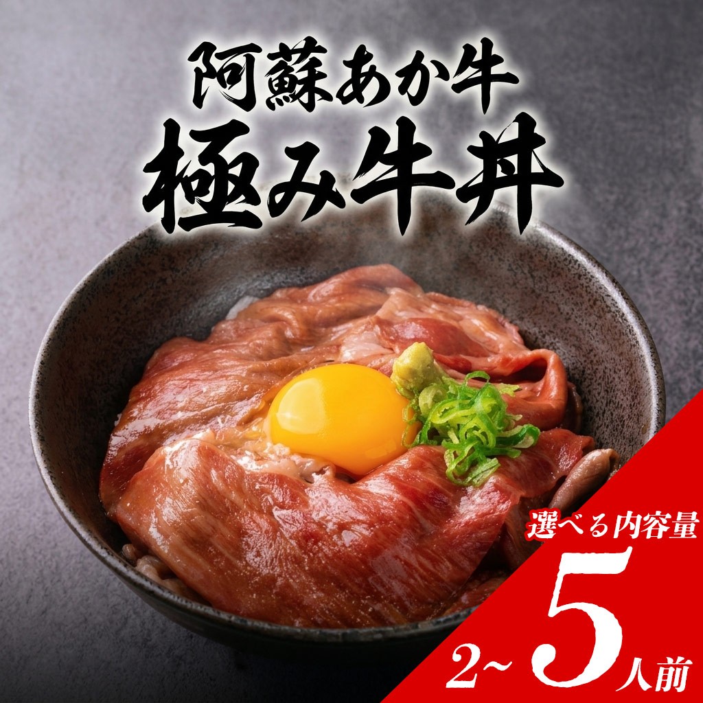 
                  【選べる内容量】極みあか牛丼 2人前～5人前 特製タレ付き 牛肉 あか牛丼 肉 簡単 冷凍 赤牛 あかうし くまもと 褐色和牛 和牛 国産 赤身 贅沢 ごちそう おうちご飯 豪華 お取り寄せ ご当地 名産 特産 家庭用 贈答用 ギフト 手土産 贈り物 熊本県 阿蘇市
                