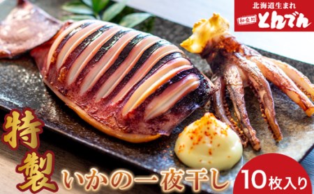 特製いかの一夜干し(10枚入り）【44001501】